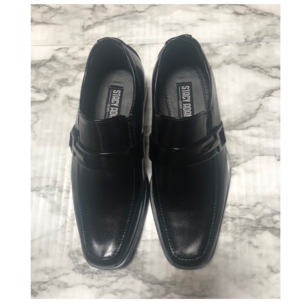 New Stacy Adams Boys Slip On Dress Shoes Size 12M